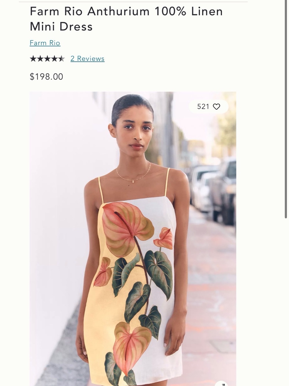 Farm Rio: Anthurium 100% Linen
Mini Dress - Picture 7 of 10